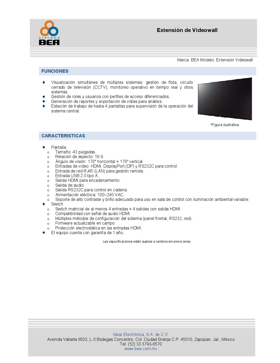 4.3 Extensión de VideoWall